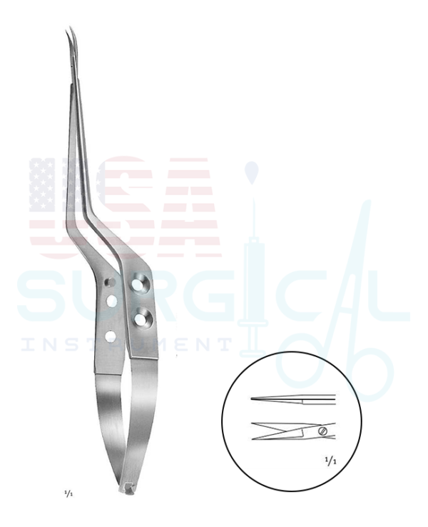 Micro Scissors, bayonet-shaped - YASARGIL - ST