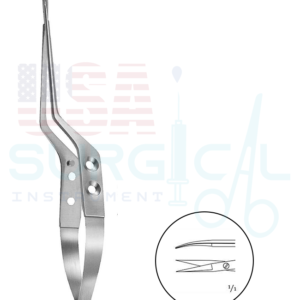 Micro Scissors, bayonet-shaped - YASARGIL - curved down