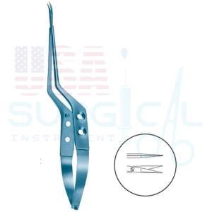 Micro Scissors, bayonet-shaped, TITANIUM - YASARGIL - ST