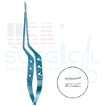 Micro Scissors, bayonet-shaped, TITANIUM - YASARGIL - curved up