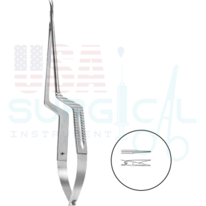 Micro Scissors, Needle Holder, bayonet-shaped - ST