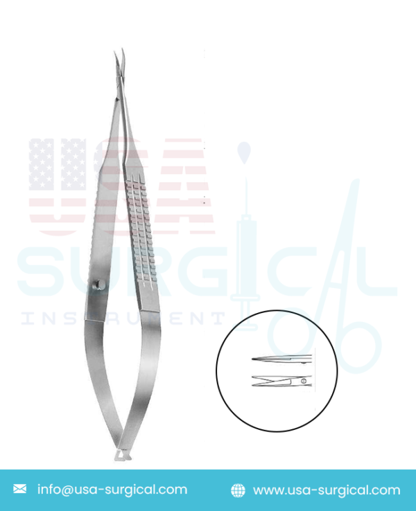 Micro Scissors Flat Body - MILLESI - length 160 mm / 6.25" - toothed blades