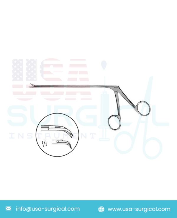 Micro Scissors - Tumor Scissors, curved to left