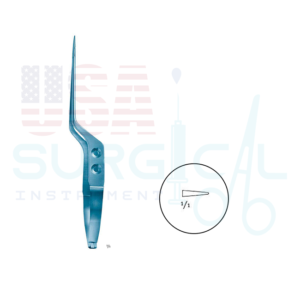 Micro Needle Holders,bayonet-shaped,TITANIUM - YASARGIL - ST - Diamond Dust Coated