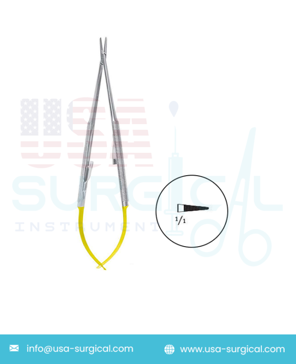 Micro Needle Holders, with Tungsten Carbide - ST with catch - with Tungsten Carbide TIP