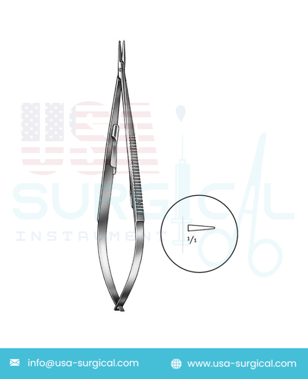 Micro Needle Holders - JACOBSON - ST without catch- Diamond Dust Coated