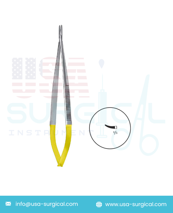 Micro Needle Holders - with tungsten carbide - CVD without catch, with serrated Carbide Inserts