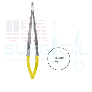 Micro Needle Holders, with Tungsten Carbide -JACOBSONS - ST with catch, with smooth Carbide Inserts