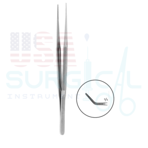 Atraumatic Micro-Forceps - DE BAKEY - Tips 1.2 mm - ANGLED