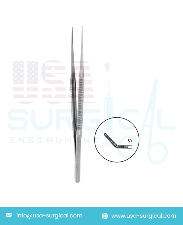 Atraumatic Micro-Forceps - DE BAKEY - TITANIUM - Tips 1.8 mm - ANGLED