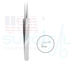 Micro Forceps, Jeweler types - Angled