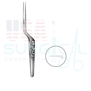 Micro Forceps, bayonet-shaped - YASARGIL - Tips 0.6 mm - ST