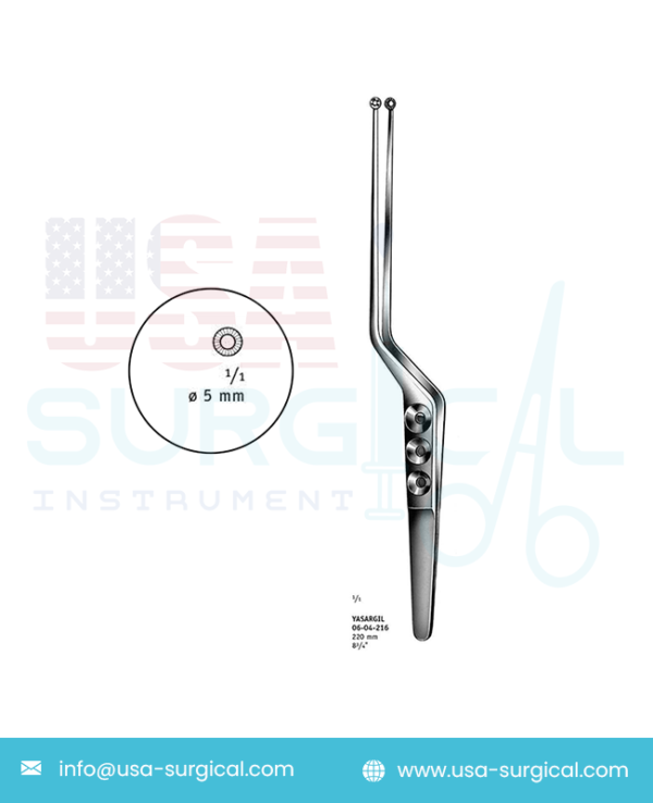 Tumor Grasping Forceps - YASARGIL - jaws flat serrated