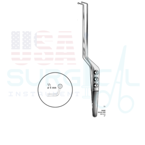 Tumor Grasping Forceps - SAMII - jaws spoon-shaped, curved up