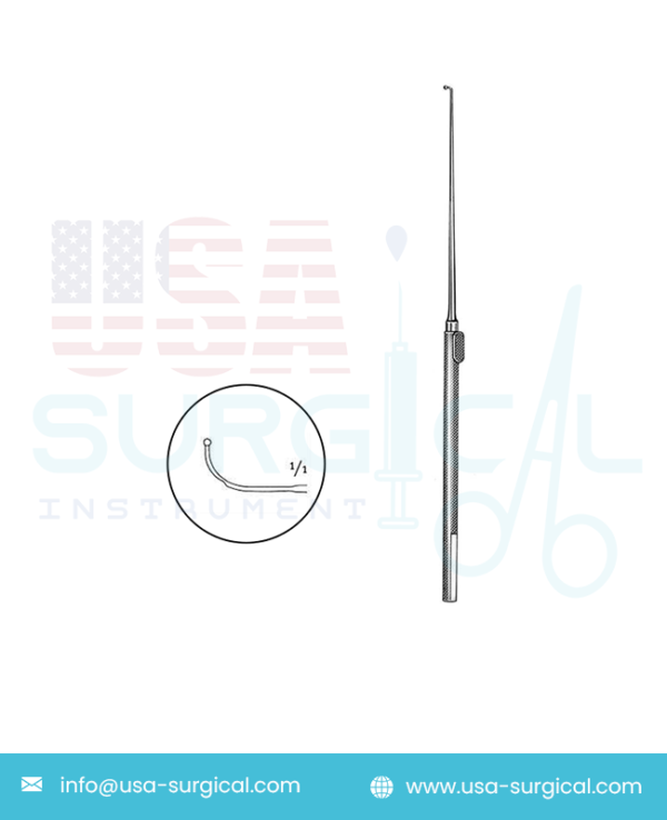 Legature Guides, Nerve and Vessel Hooks - YASARGIL - Ligature guide, probe pointed