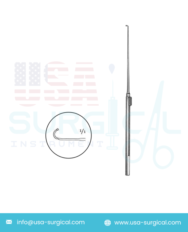 Ligature Guides, Nerve and Vessel Hooks - YASARGIL - Ligature guide, probe pointed