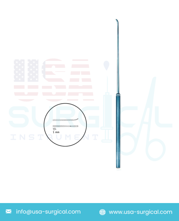 Micro Dissectors, TITANIUM - OPPEL - Micro Dissector, for Acoustic Neurinoma