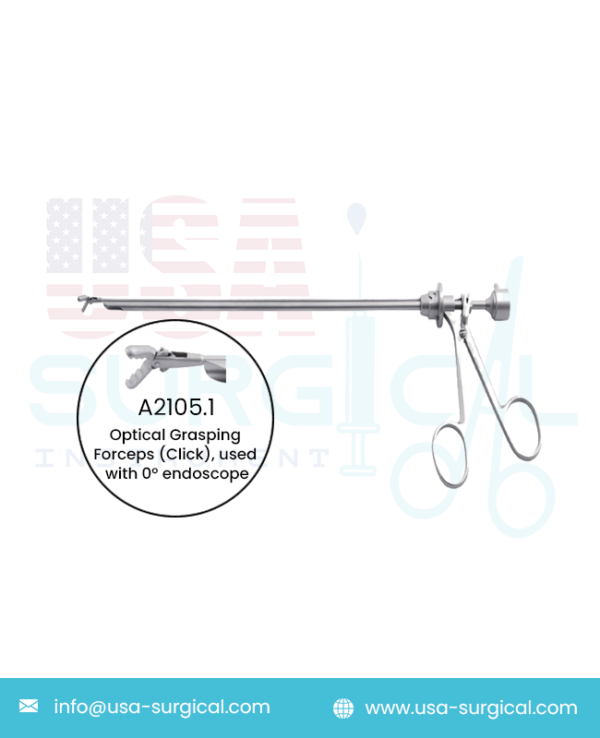 Urology Instruments Options - Optical Grasping Forceps (Click)