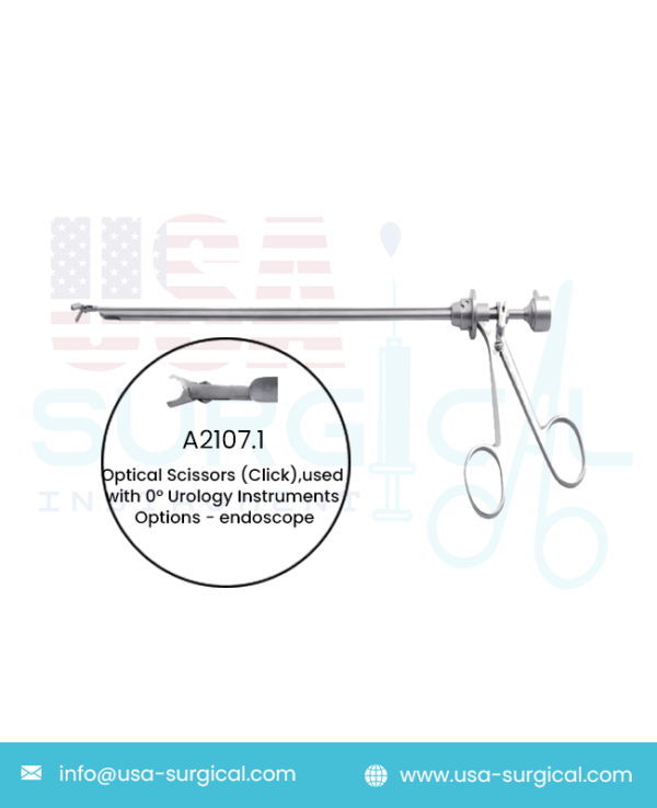 Urology Instruments Options - Optical Scissors (Click)