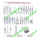 CATARACT EXTRACTION SURGERY INSTRUMENT SET COMPLETE- TITANIUM