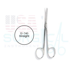 Plastic Surgery Scissors, straight, sharp-blunt tips