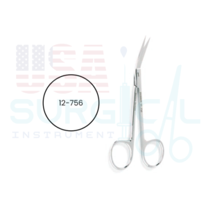 Plastic Surgery Scissors, straight, sharp-sharp tips, angled on side