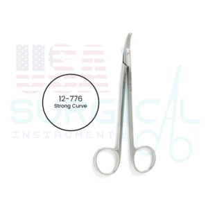 QUIMBY Scissors, blades 15 mm long, strong curve and pointed