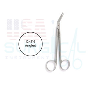 LOCKLIN Scissors, angled on side 25 degree, with one serrated blade