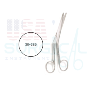 COTTLE Dorsal Scissors, heavy pattern with rounded blades, angular shanks