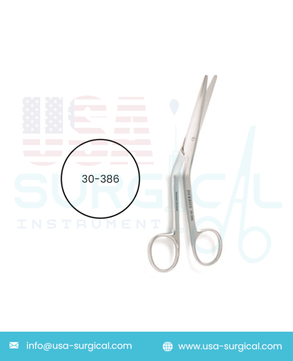 COTTLE Dorsal Scissors, heavy pattern with rounded blades, angular shanks