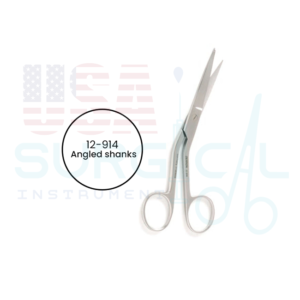 KNOWLES Bandage Scissors, angled shanks