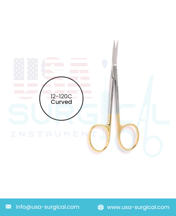 IRIS Scissors - Tungsten carbide, curved