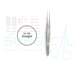 IRIS Dressing Forceps, serrated tips, straight