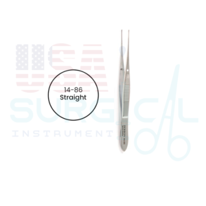 IRIS Tissue Forceps, 1 x 2 teeth, straight