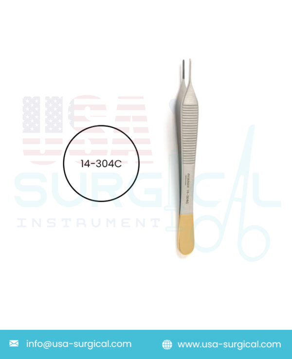 ADSON Dressing Forceps, cross serrated, TUNGSTEN CARBIDE