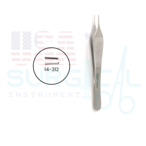 ADSON Tissue Forceps, 1 x 2 teeth and cross serrated, delicate