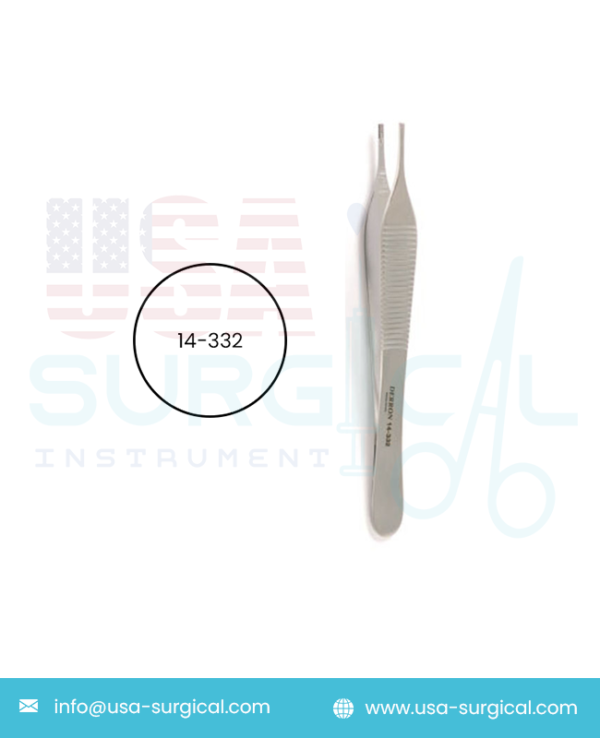 BROWN-ADSON Tissue Forceps, 7 x 7 side grasping teeth