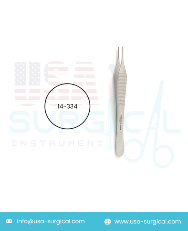 DeBAKEY-ADSON Tissue Forceps, atraumatic tips 1.5 mm wide