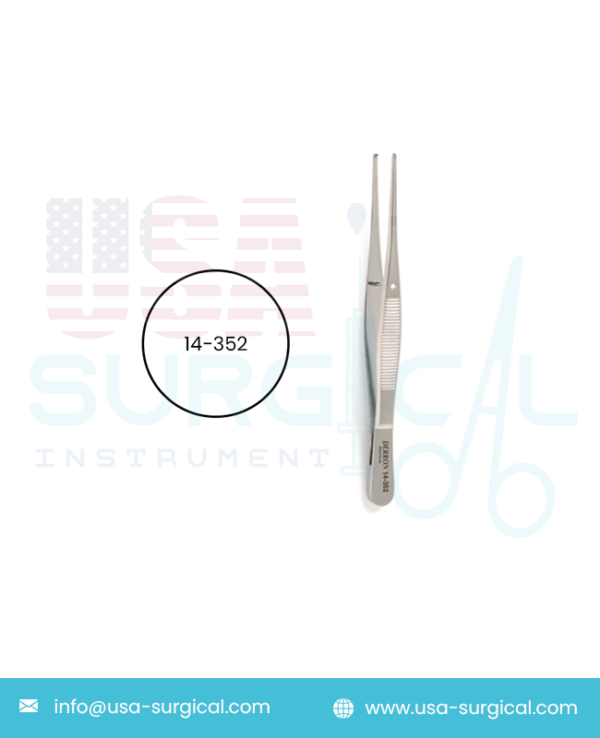 SEMKIN Dressing Forceps, 1 x 2 teeth