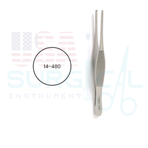 HEANEY Tissue Forceps, 2 x 3 teeth and cross serrated tips