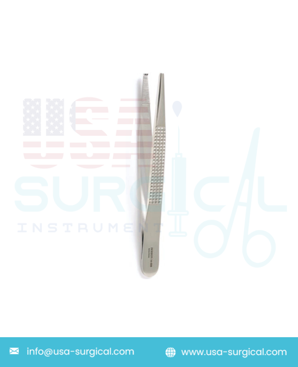 BONNEY Tissue Forceps, 1 x 2 teeth and serrated tips