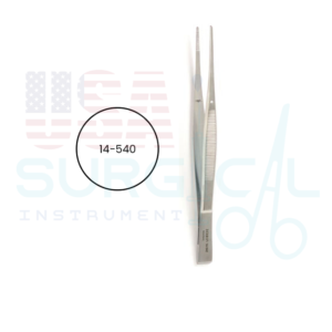 CUSHING Dressing Forceps, serrated, scraper end