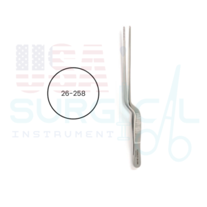 ADSON Ear Forceps, bayonet shape, serrated tips