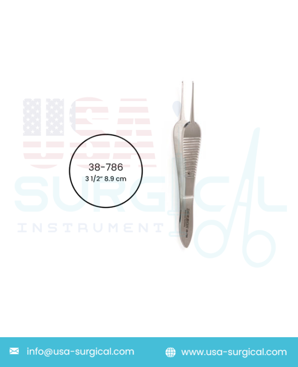 SAUER Suturing Forceps, curved teeth, overlapping each other