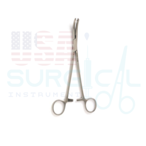 HEANEY Hysterectomy Forceps, heavy pattern, single tooth, curved