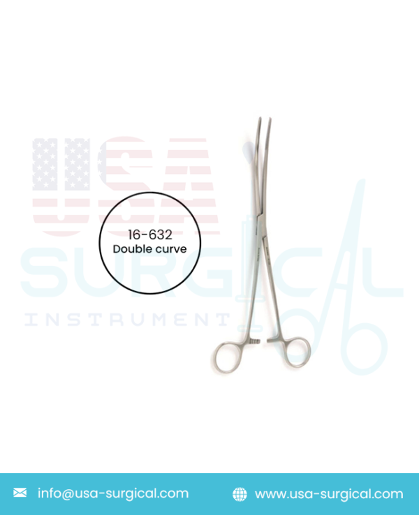 BOZEMAN Sponge Forceps, double curve