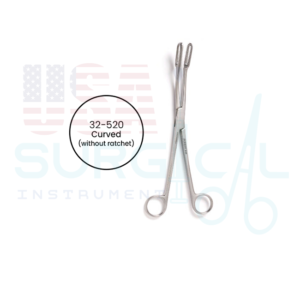 JAVERTS Polyp Forceps, curved, flat serrated jaws, without ratchet