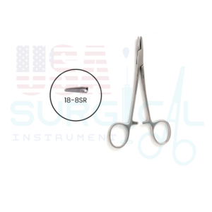 HALSEY Needle Holder, serrated jaws