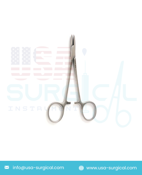 BROWN Needle Holder, convex jaws, fine serrations