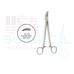 HEANEY Needle Holder, curved jaws